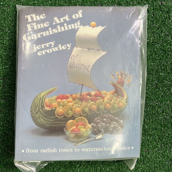 Jerry Crowley The Fine Art of Garnishing Book And Tools Kit PB New Sealed - Picture 1 of 8